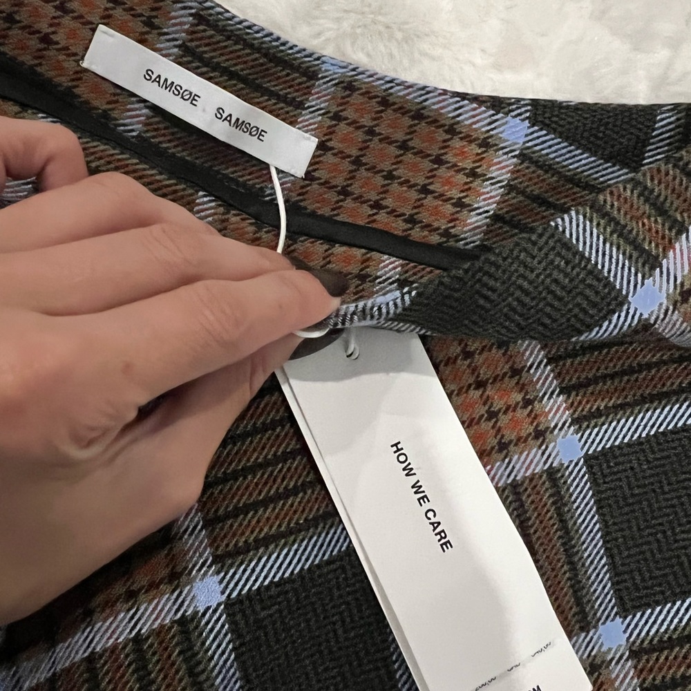 Samsoe Samsoe Kora Checked Mini Skirt - Picture 3 of 5